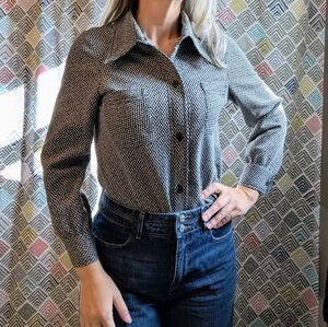 VINTAGE 1970's SHACKET shirt jacket S